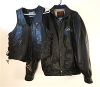 Vintage Harley Davidson Vest & OCC Jacket