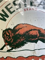 Vintage Westland oil – gas advertisement sign