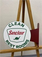 Sinclair restroom sign