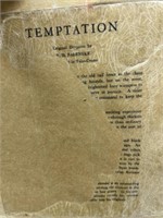Hunting print signed Temptation R.H. Palenske