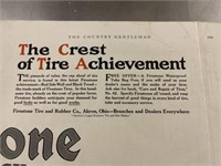 Antique May 13, 1916 fire stone tire