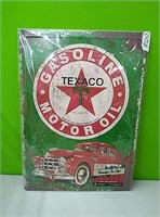 New Texaco nostalgic tin sign... 12"×17"