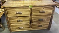 Amish made live edge 6-drawer chest