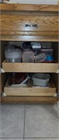 Contents of kitchen cabinet, must take everything