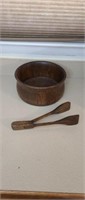 Heirloom oak by didware solid wood salad bowl