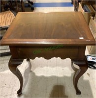 One very nice mahogany side table with cabriole