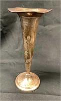 Sterling silver bud vase with a weighted base