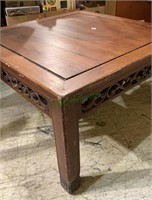 Antique oriental designed low table w/cut work