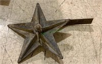 Antique cast-iron building star - used to help