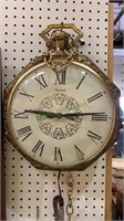 Large pocket watch hanging wall clock by United