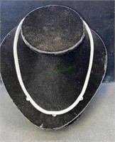 Italian sterling silver necklace - 16 inch mesh