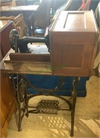 Antique circa 1870s Singer sewing machine on the