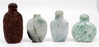 4 CHINESE SNUFF BOTTLES