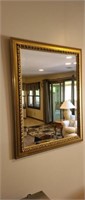 Decorative gold framed wall mirror #1, 23.25x