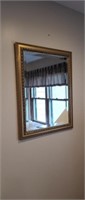Decorative gold framed wall mirror #2, 23.25x