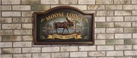 Decorative Moose Lodge welcome Sportsman's wall