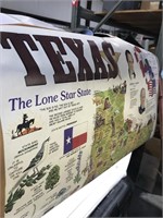 Texas Sesquicentennial Map