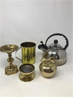 Various Brass Platted Items