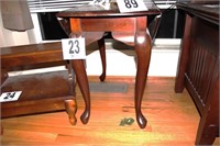 Wooden Drop Leaf Side Table 17" x 26" 25"