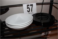 White Bowls and Black Plates