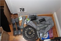 Assorted Weights and Bag