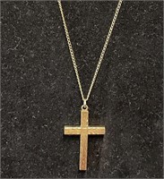 Chain w/Gold Filled Cross Pendant