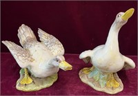 Pair of Large Ceramic Geese(Italy)