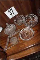 Glass Bowl and Trays