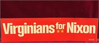 "Virginians for Nixon" Bumper Sticker