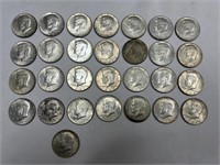 (29) 1967 Kennedy Half Dollars