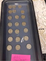 COIN LOT /  40'S & 50" NICKELS / 21 PCS