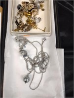 MIXED JEWELRY,  INCL NECKLACE & VINTAGE CUFFLINKS