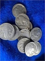 10 - 1919 Buffalo Nickels