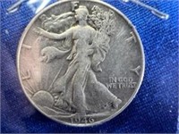 1946 Very Fine Shape Walking Liberty Half Dollar