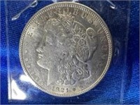 1921 A.U. Silver Dollar 90% Silver