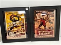 Pair Of Framed Movie Posters