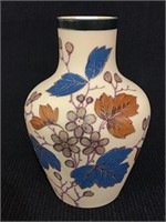 Victorian Hand Painted Floral Design Vase
