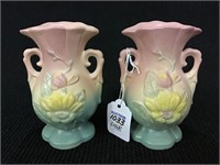 Lot of 2 Sm. Hull Art Pottery Vases