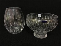 Lot of 2 Crystal Bowls Including Marquis by