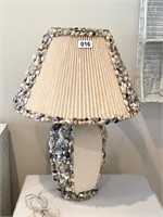 Vintage Lamp Embellished with Shells