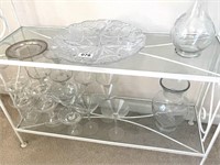 2 Shelf Lot ~ Crystal and Glass