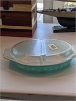 Vintage Snowflake Pyrex Covered Casserole