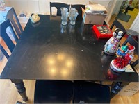 Black Dinning Room Table and 8 Chairs and 2