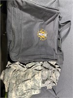 Army Garment Bag and Jackets one medium long and