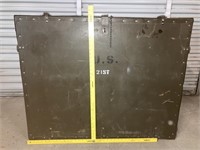 Large Vintage Military File Box