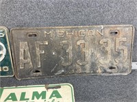'53, '55, & '56 Michigan License Plates