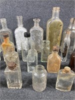 Various Small Glass Bottles, Vials