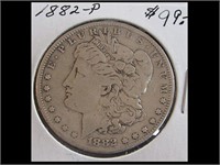 1882-P MORGAN SILVER DOLLAR