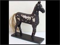 FOLK ART WOOD HORSE