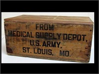 MATCHES BOX FROM U.S. ARMY MEDICAL SUPPLY DEPOT